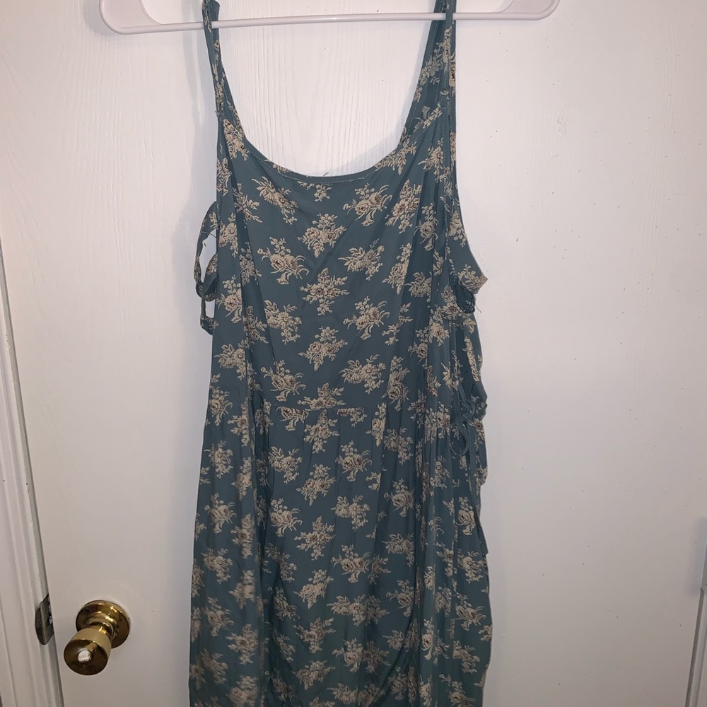 Summer dress with cut outs on side